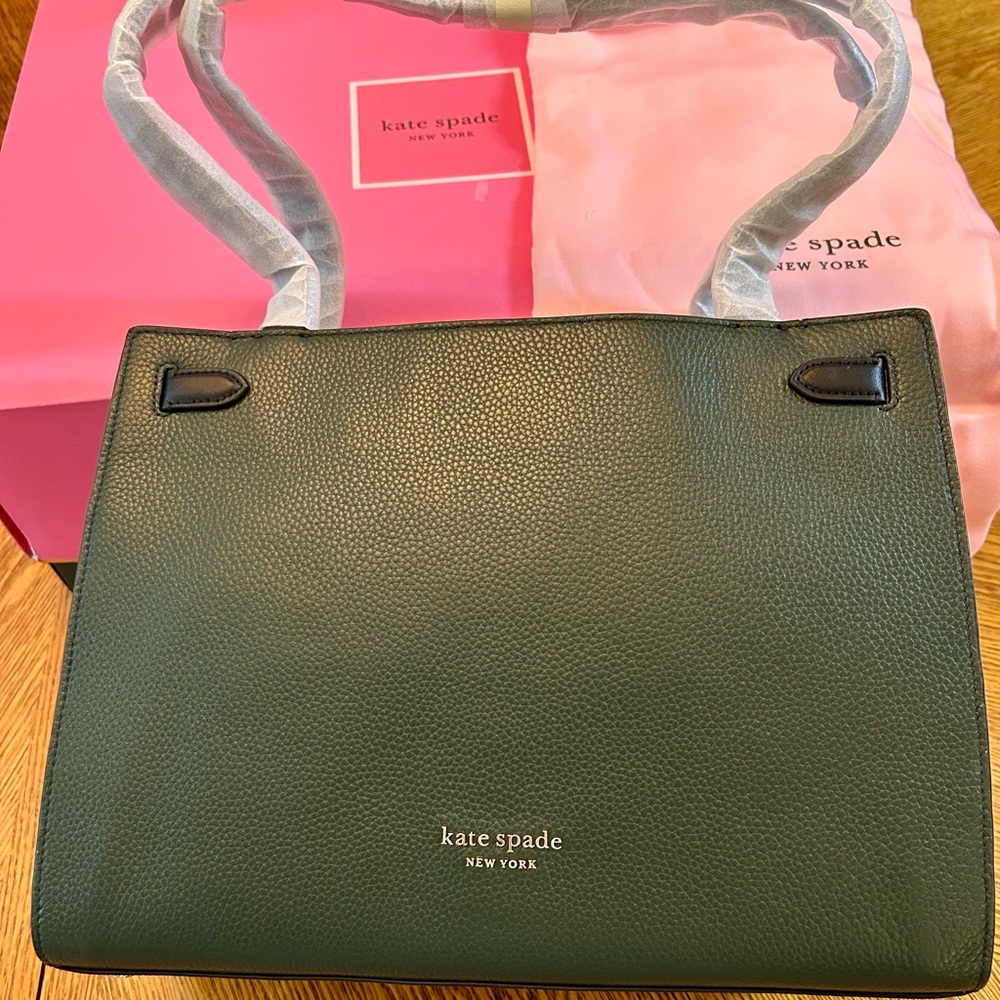 NWT! Kate Spade - Large Lane Satchel - Deep Evergreen - Shoulder Bag